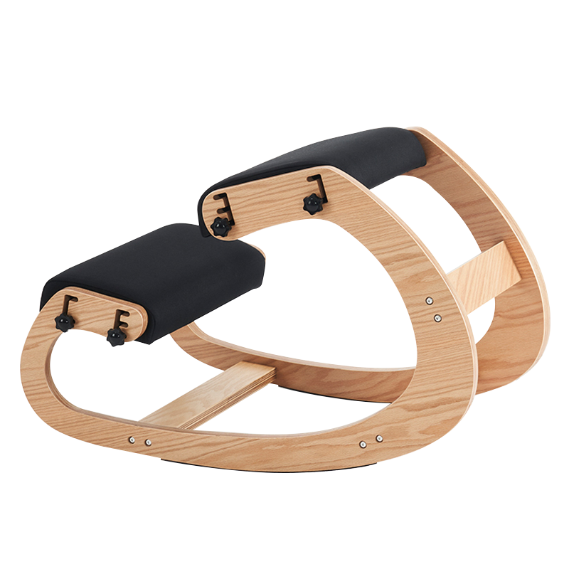 Cadeira de escritório estofada preta com assento ajoelhado (Y-C33)