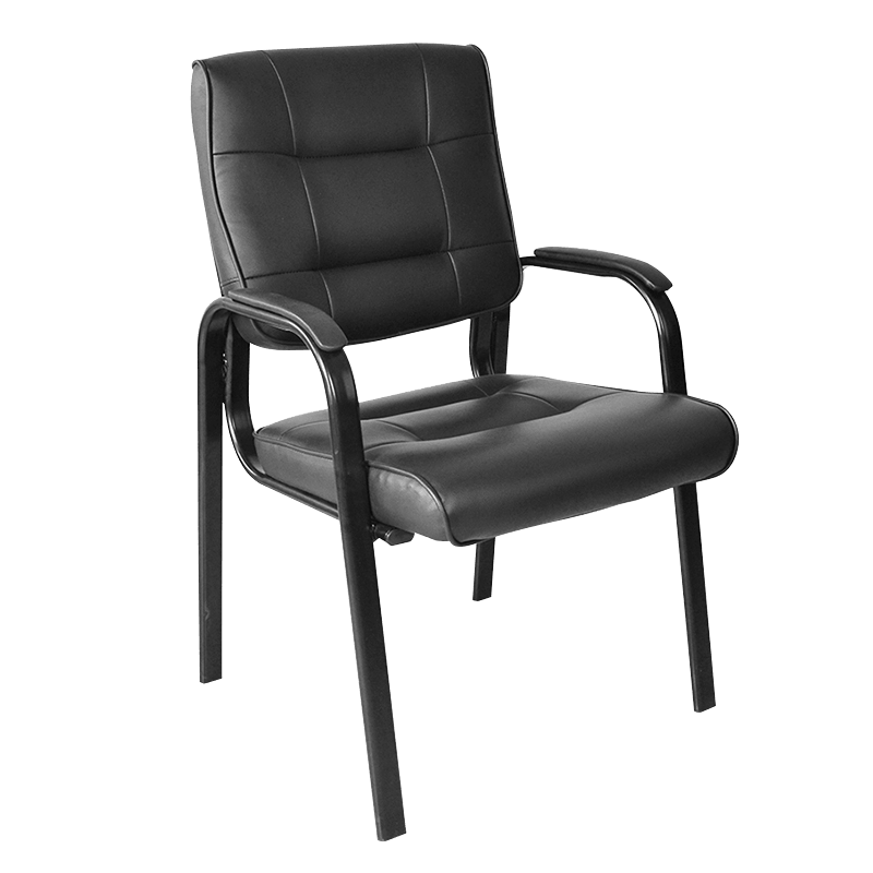 Assento de recepção com apoio de braço com almofada intermediária em PU para conferência (Y-1755)