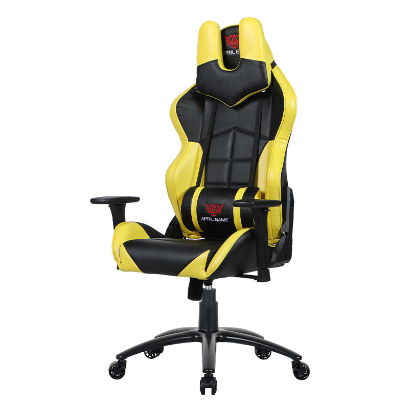 Cadeira giratória para jogos 3D com ajuste de altura do apoio de braço e rotação frontal-traseira (Y-2576)