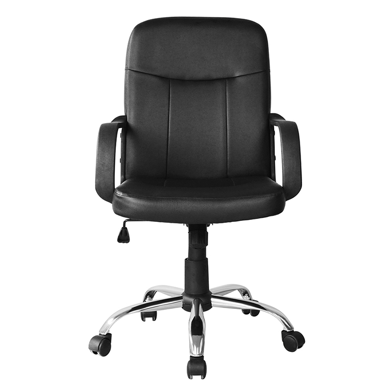Cadeira de escritório com apoio de braço PP traseiro médio com base cromada (Y-2744)
