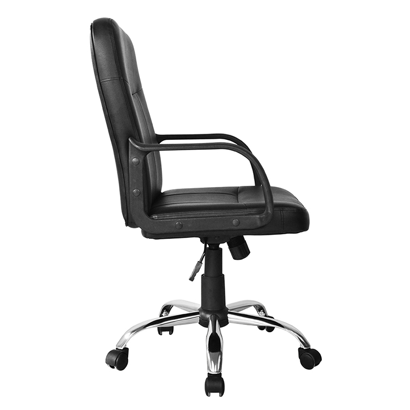Cadeira de escritório com apoio de braço PP traseiro médio com base cromada (Y-2744)