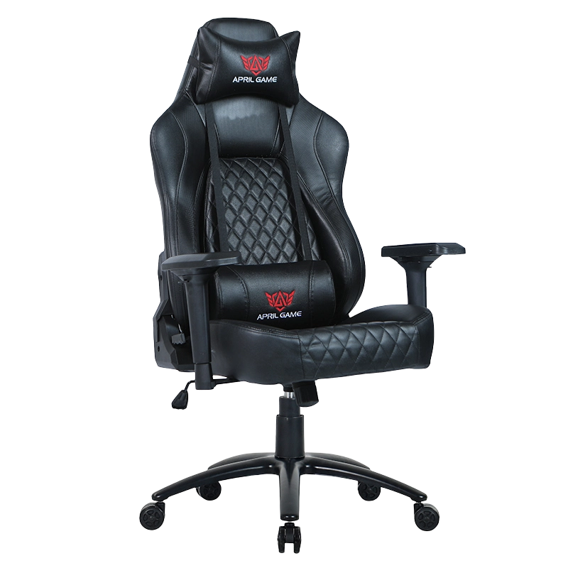 Cadeira de jogos com base de metal com pintura preta com encosto alto 4D (Y-2520)