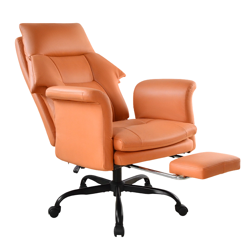 Cadeira de escritório com encosto alto para fora e apoio de braço com apoio para os pés (M-6145)
