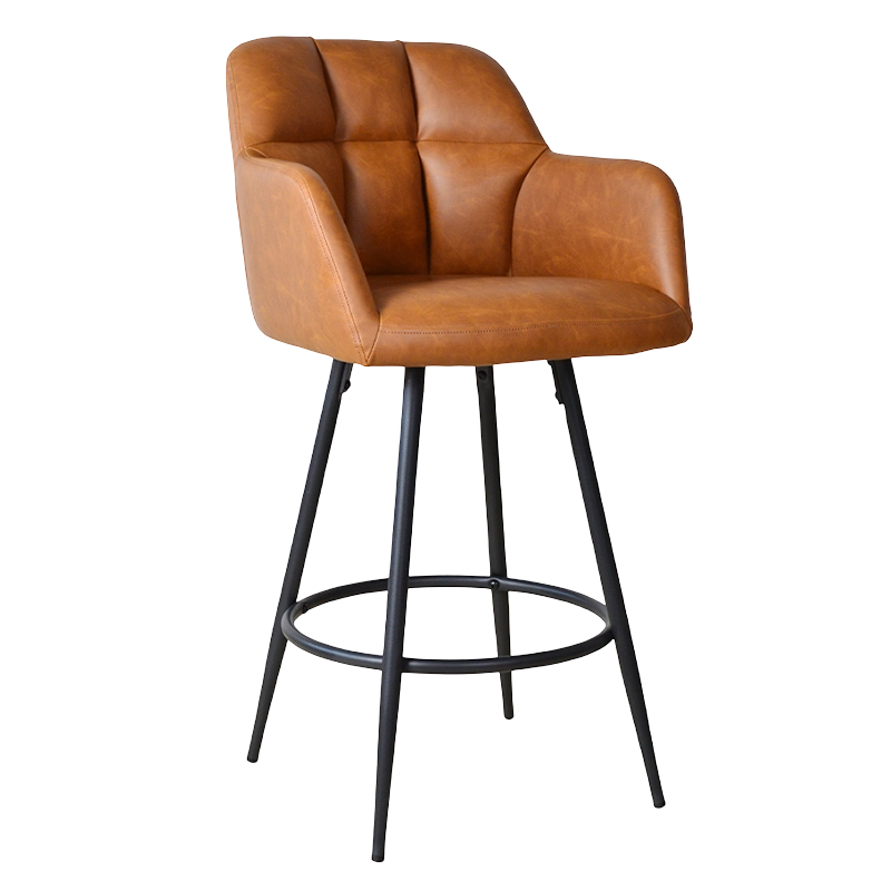 Cadeira de bancos de altura de balcão baixo de PU (X-5117B)