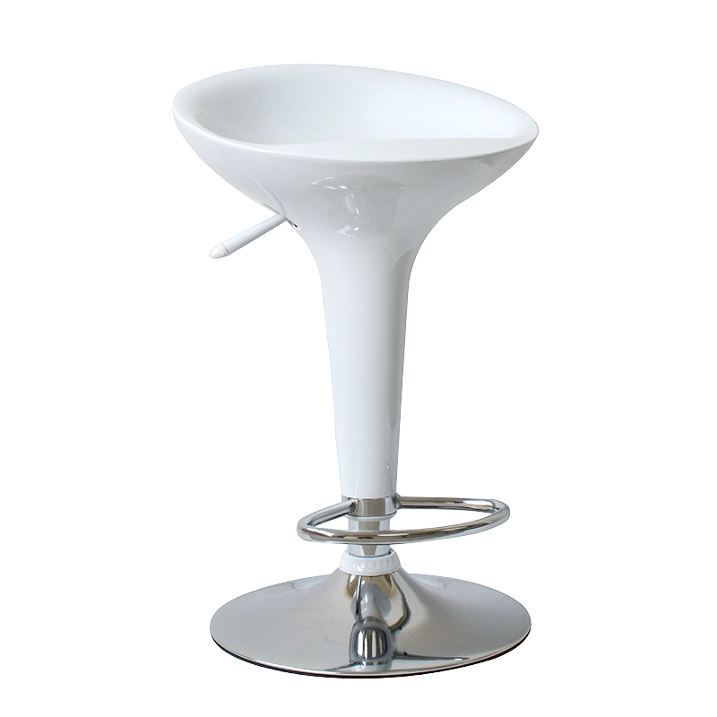 Cadeira de banco de barra giratória de plástico ABS branco (GY-901)